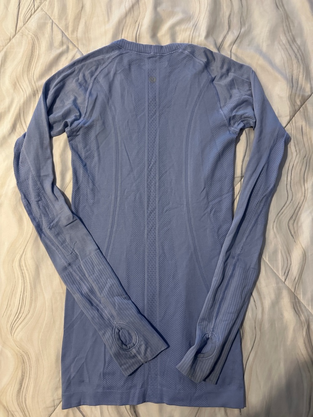 lululemon athletica Periwinkle Long-Sleeve Seamless Performance Top